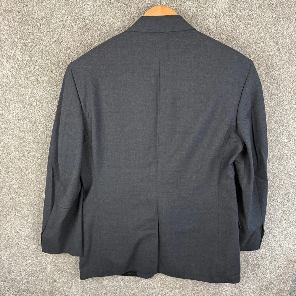 Brooks Brothers 346 Mens 40R Stretch Wool Blazer 3-Button Sport Coat Charcoal